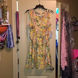 Little Yellow Sundress with flowers
